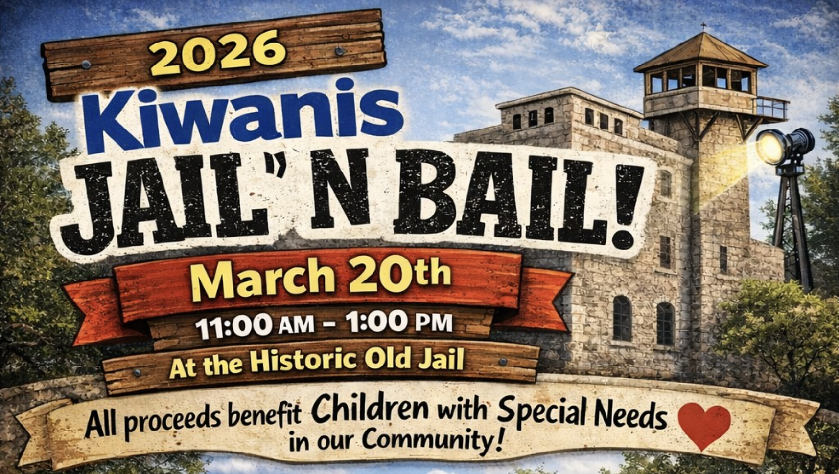 Kiwanis of Liberty County, Jail and Bail Fundraiser, 2026