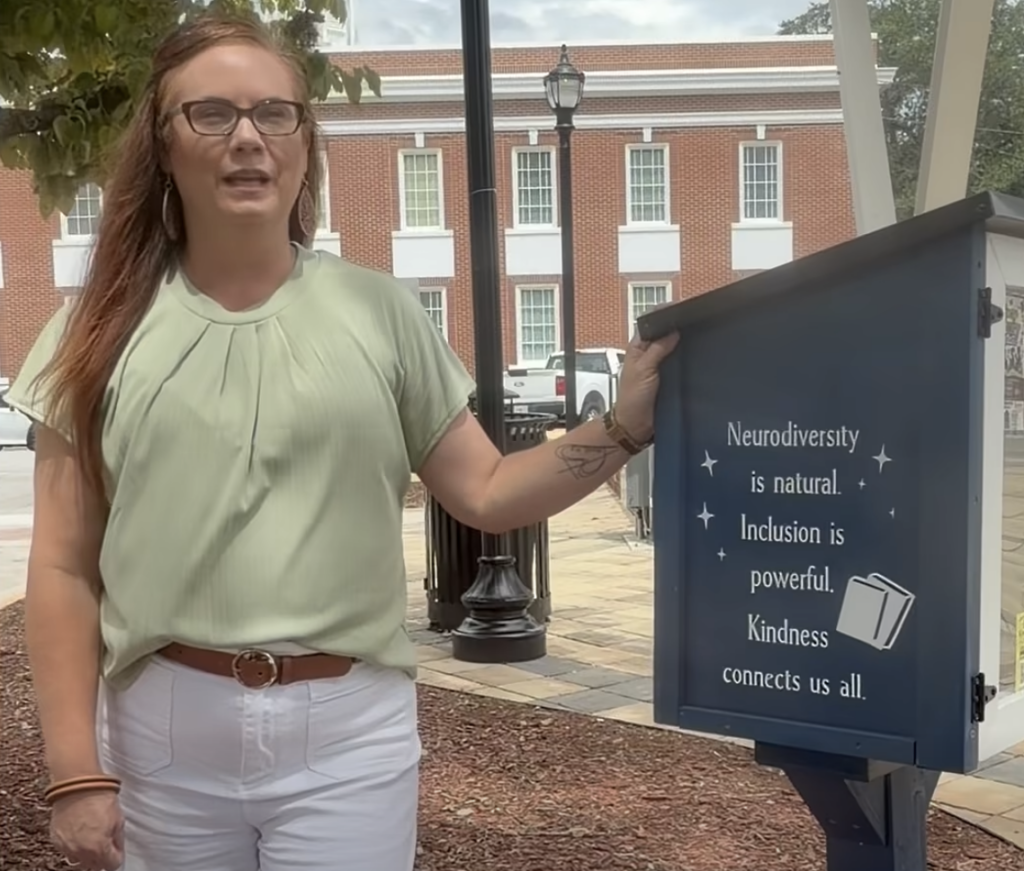 Tina Kitchins explains the vision behind the Liberty County "Every Story Matters™" lending libraries.