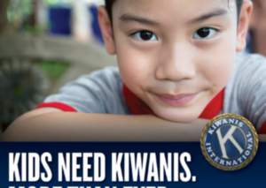 kids, Kiwanis, volunteer, give donation, fun, community