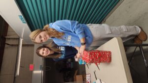 ALS girls, committed, talented, smiling, Kiwanis, key club,Christmas wrapping, gifts