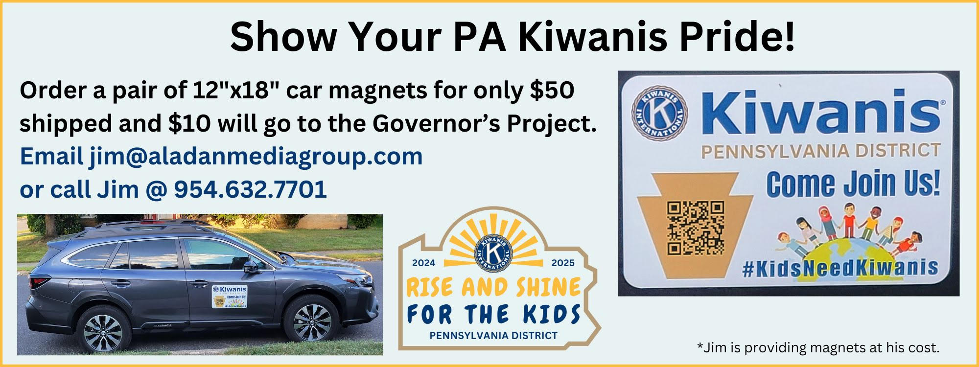 Governor Project Fundraiser Pennsylvania District Kiwanis International