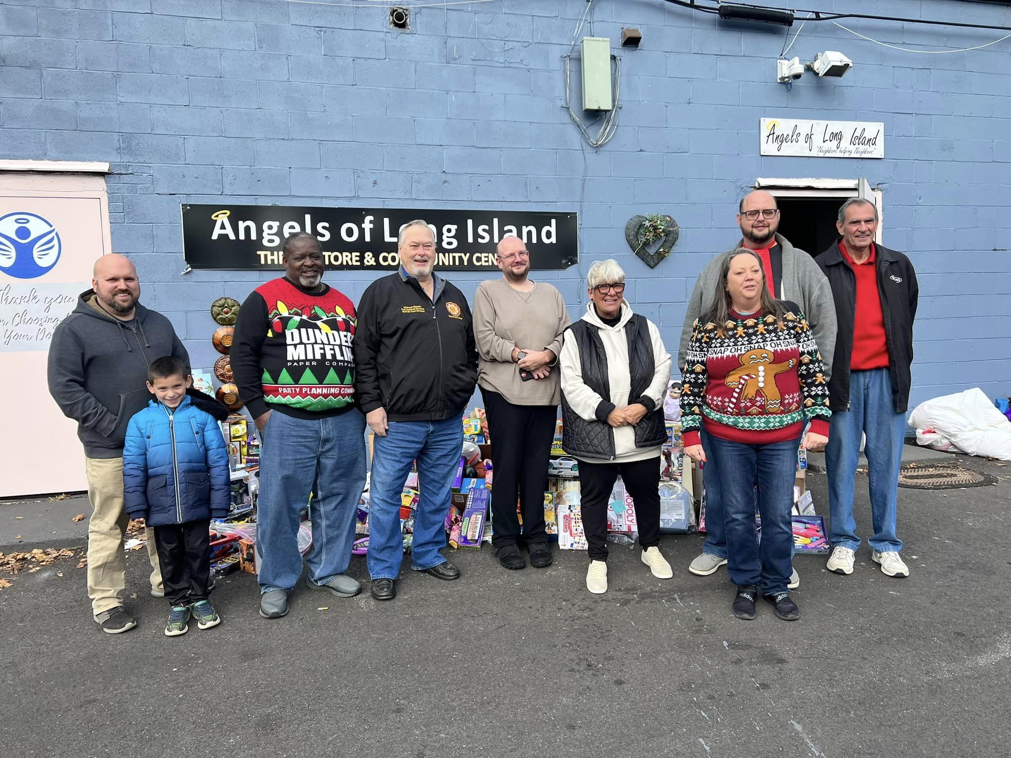 Kiwanis of Sayville dropping off toys at Angels of Long Island for their annual Toy Drive on December 10, 2023