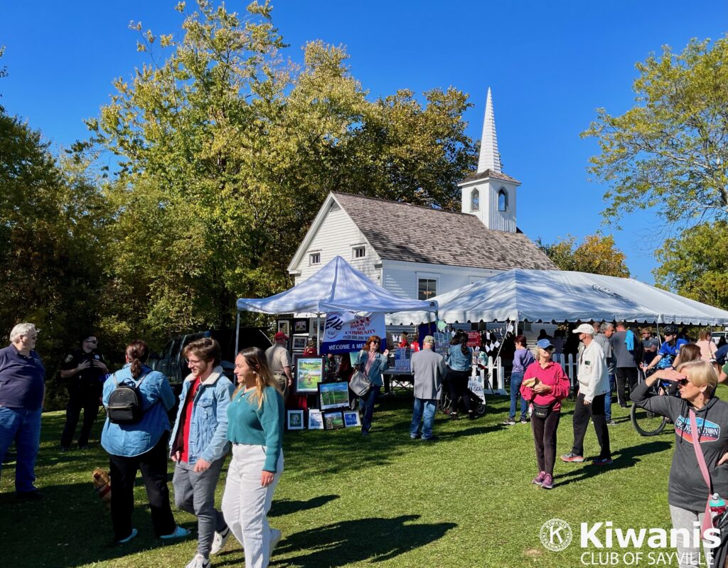 Booths at Apple Fest on October 22, 2022