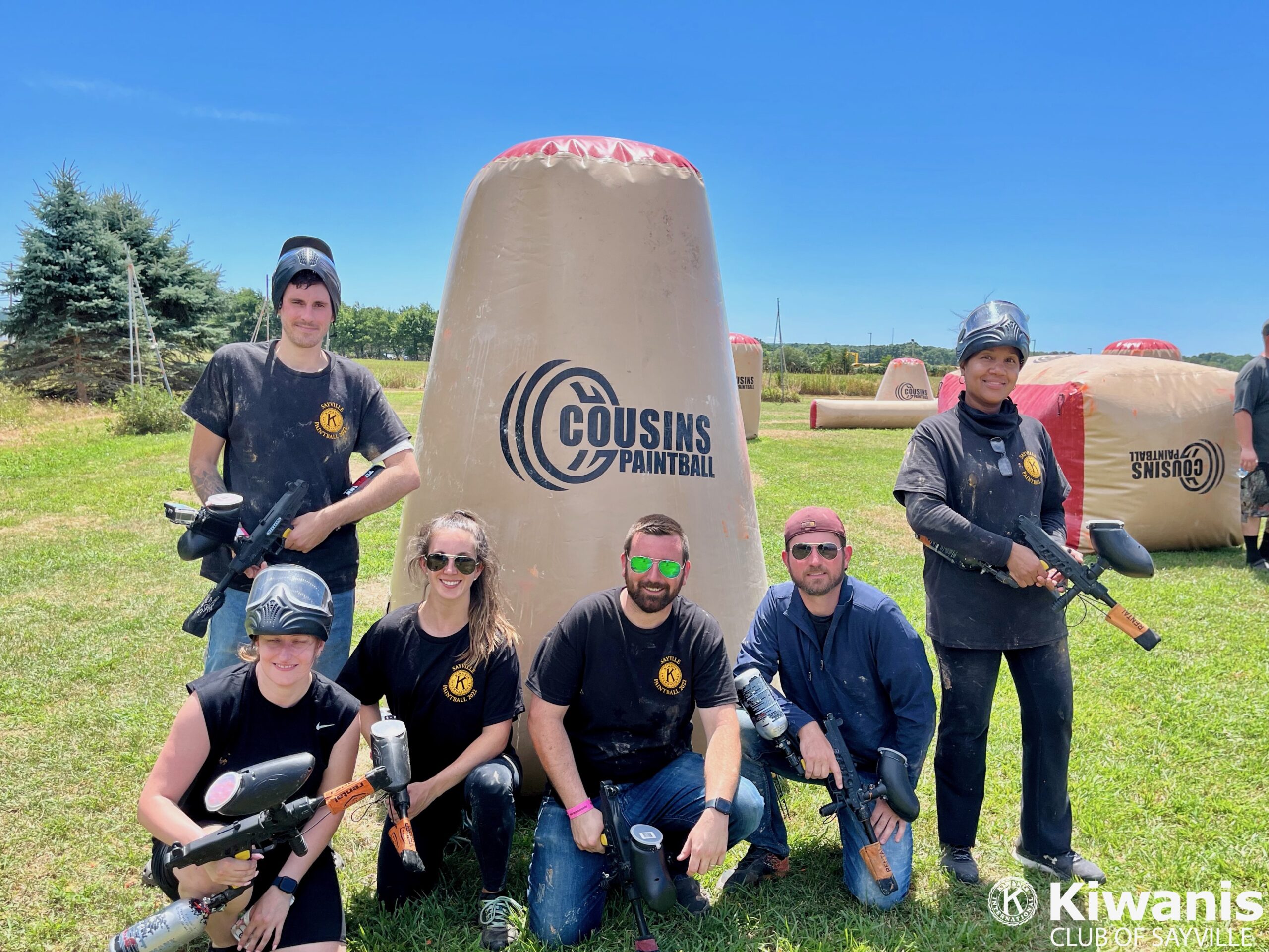 Convergent Technologies paintball team sponsored by Kiwanis of Sayville