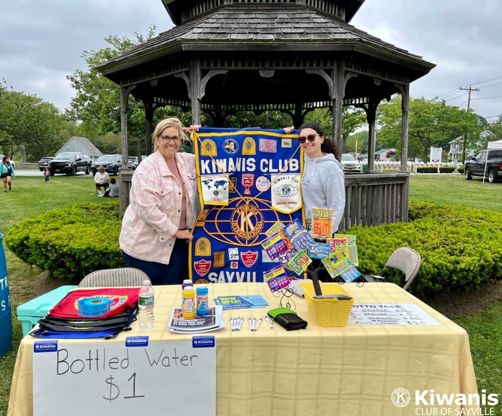 L to R: Elisa Rostkowski and Jennie Rostkowskiat the Sayville Farmers Market