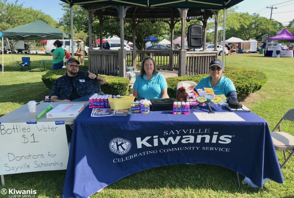 Lt. Governor Jarrod Gordon, Dr. Alesia Olsen, Elisa Rostkowski at the Sayville Farmers Market