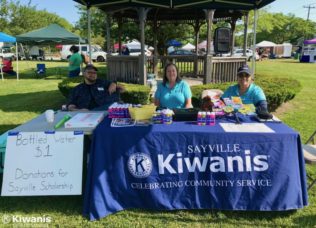 Lt. Governor Jarrod Gordon, Dr. Alesia Olsen, Elisa Rostkowski at the Sayville Farmers Market