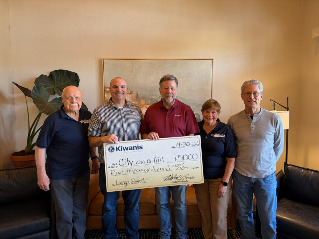Kiwanis Club of Coeur d’Alene presents grant award to City on a Hill Behavioral Health Center for IVA-2 CPT attention assessment tool