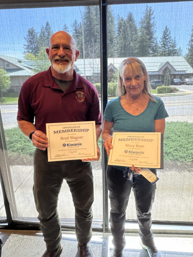 Brand New Club Members Brad Wagner and Mary Bren