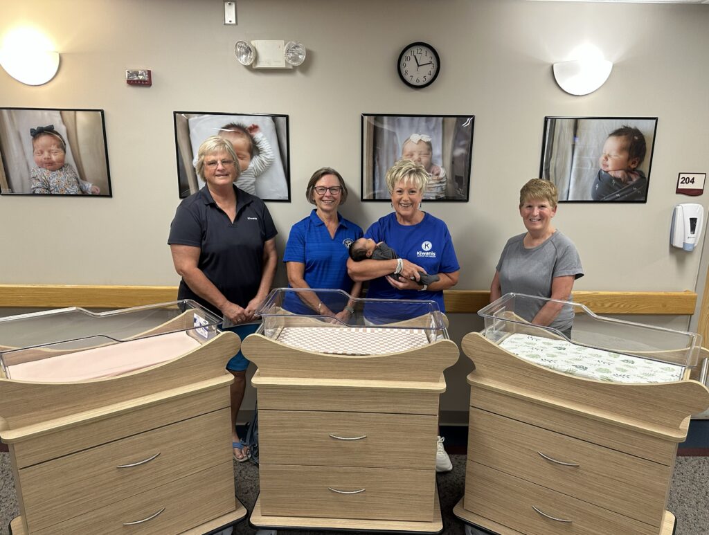 Donation of crib sheets for Maternity Department

