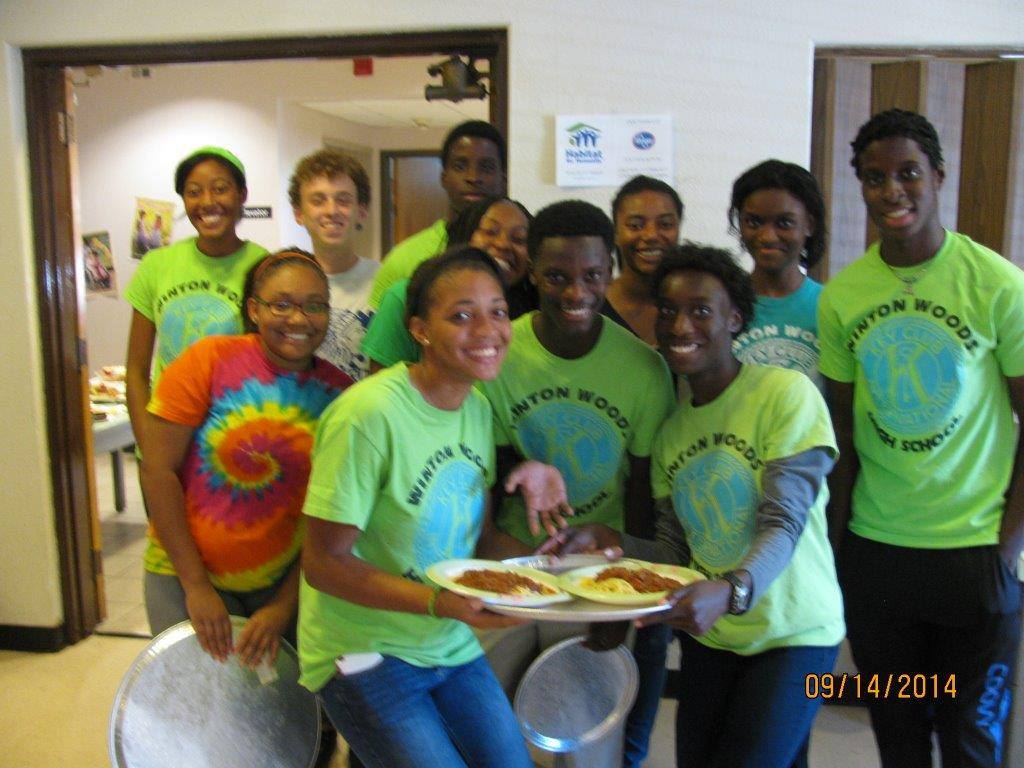 Key Club Spaghetti Dinner fundraiser for "Habitat for Humanity."