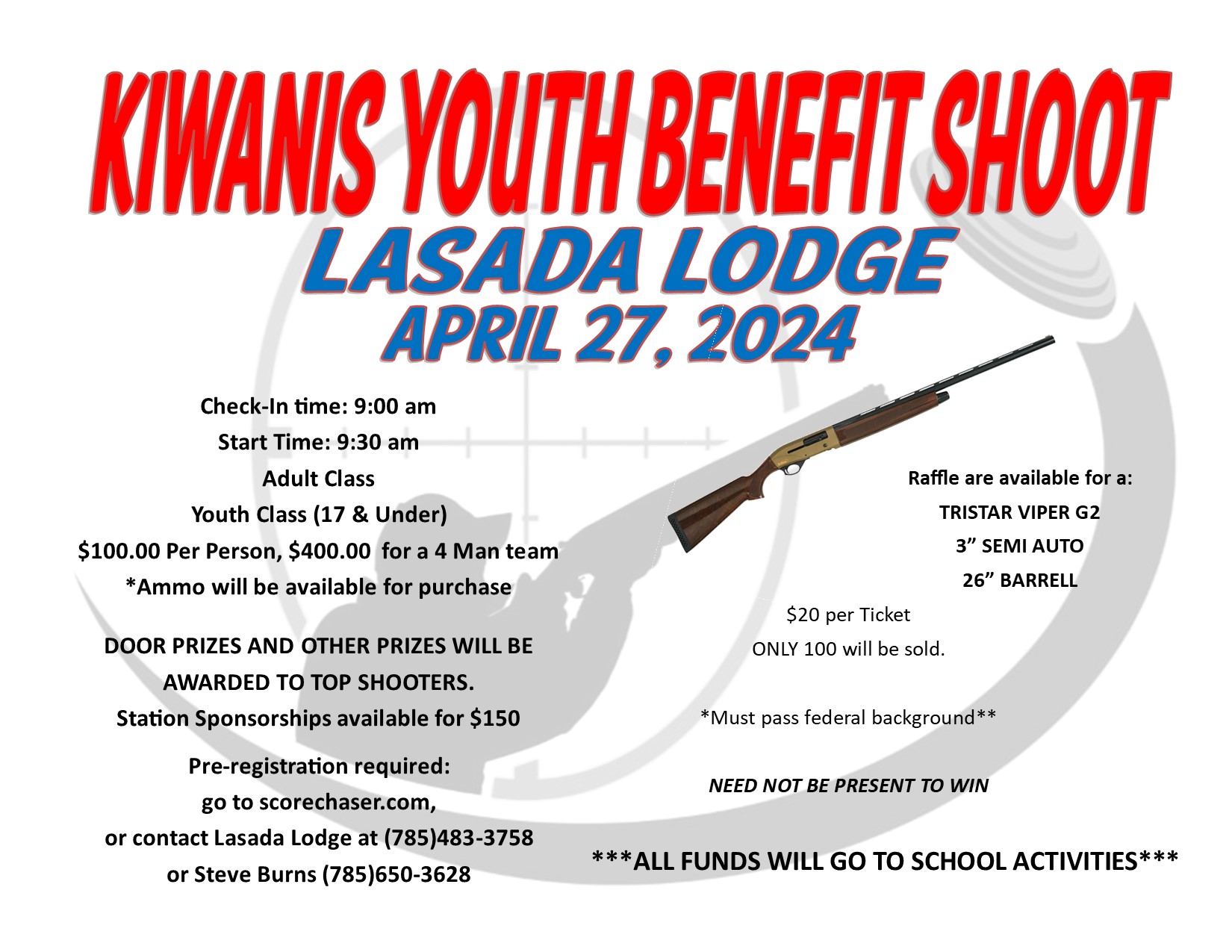 Kiwanis Youth Benefit Shoot Flyer