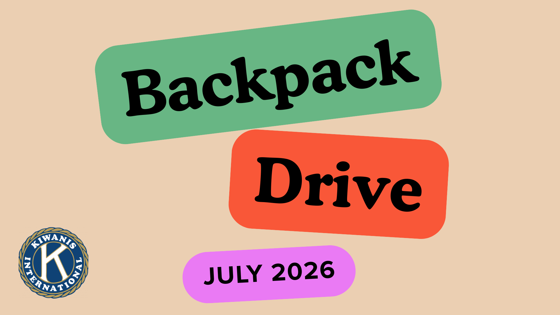 Back-to-School Backpack Supply Drive 2026