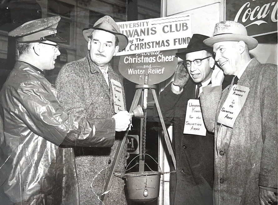 University Kiwanians Craig Ellis and Barney Bernard