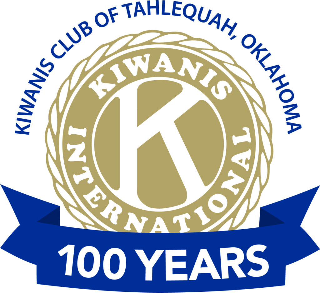 Official Kiwanis Club of Tahlequah 100 Year Anniversary Logo