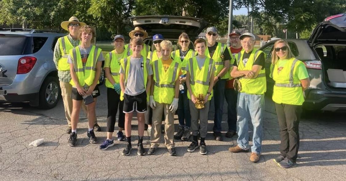 Tecumseh, Michigan Kiwanis club and student activity project Adopt-a-Highway