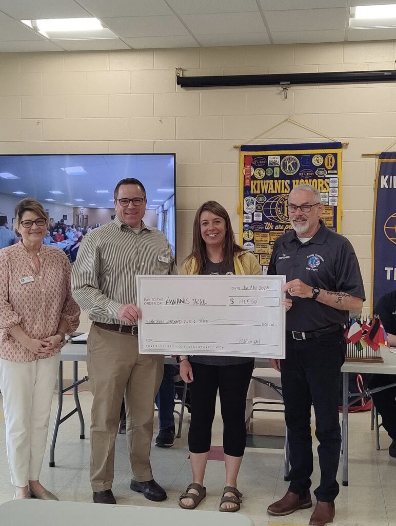 Kiwanis Trail donation