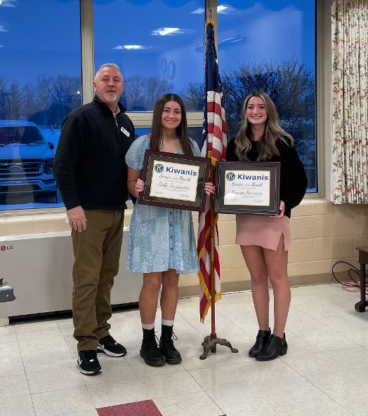 high school students honored as student of the month