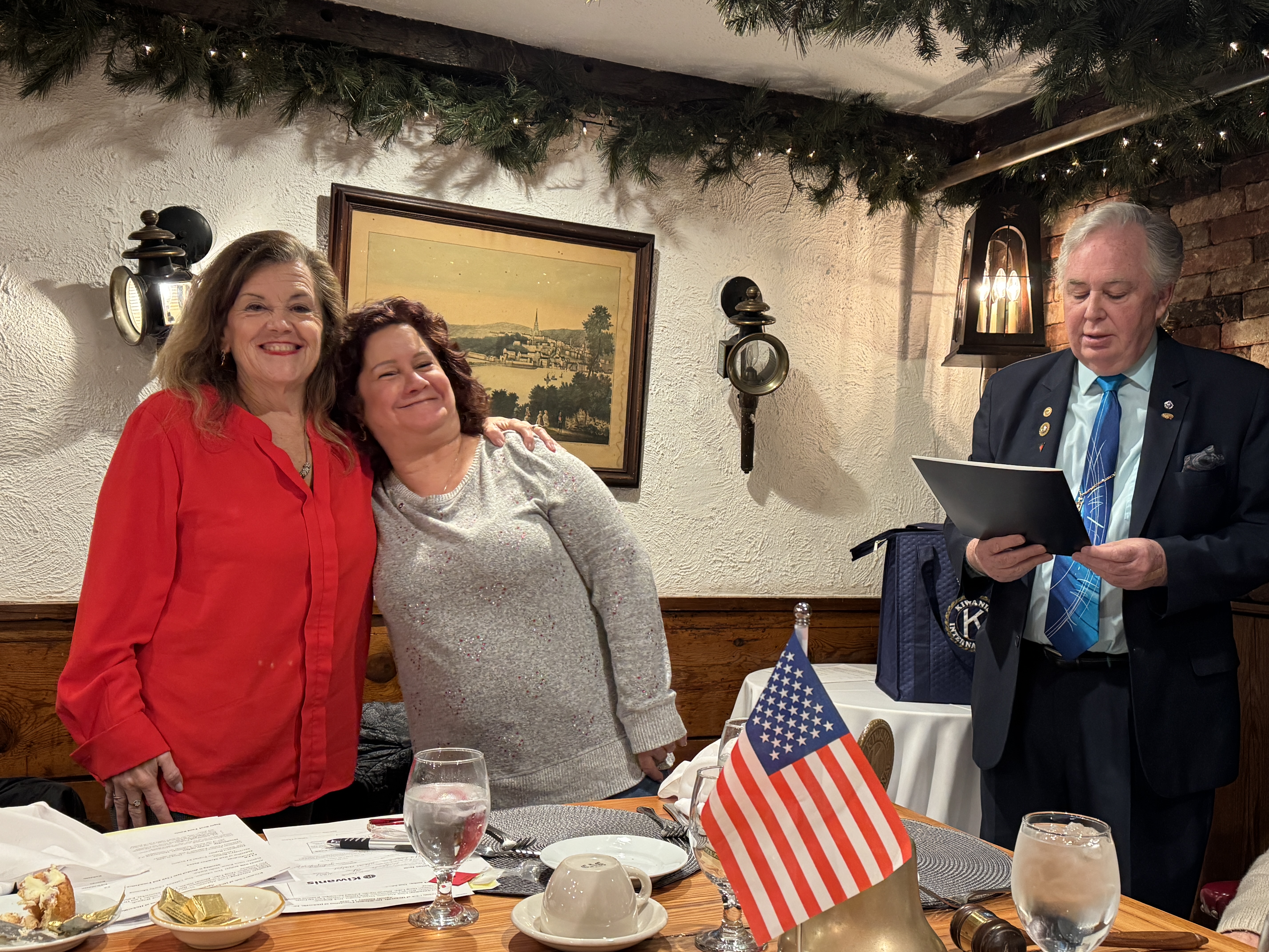 Induction of new member Juana at the January 2026 monthly meeting