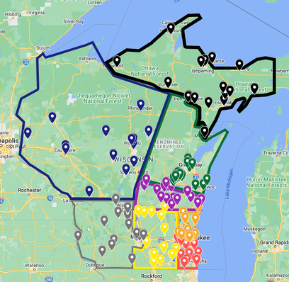 WI-UM Key Club Divisions