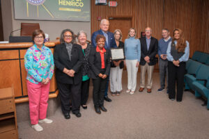 Group receiving Henrico Heart of Service Awards