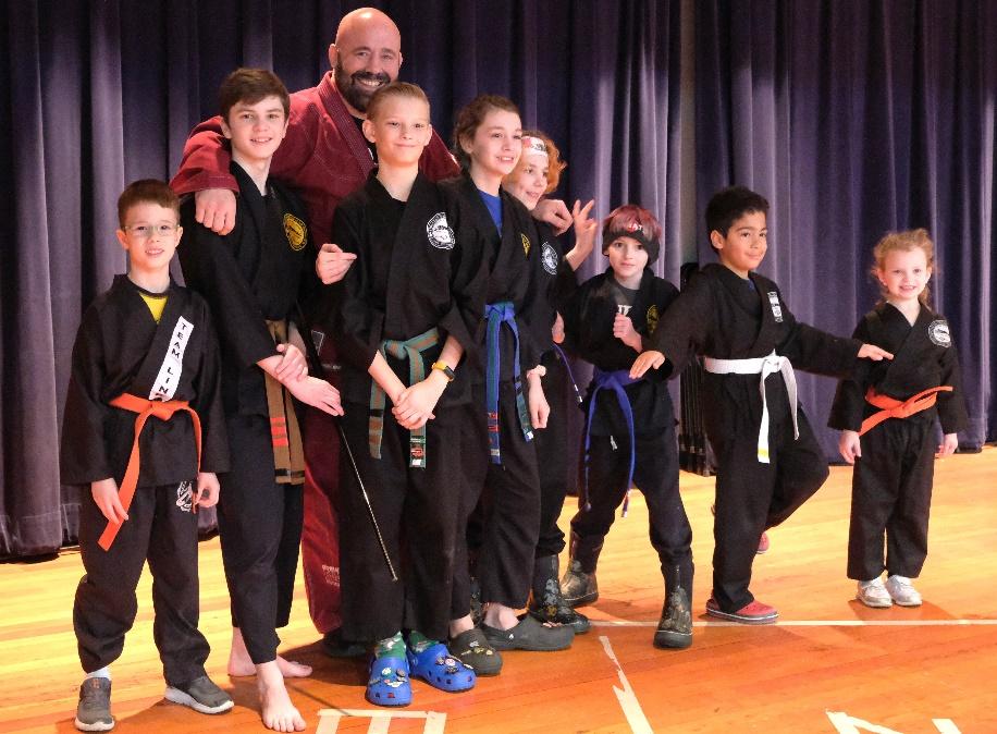 Shihan Edward T. Carr with Martial Arts Students