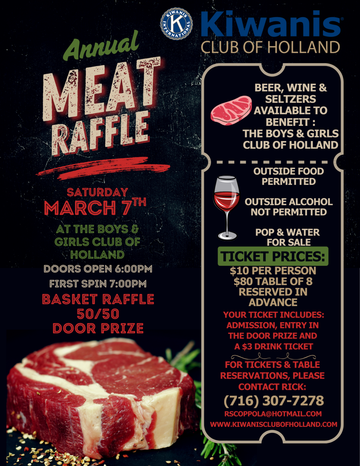 Meat Raffle – Kiwanis Club Holland