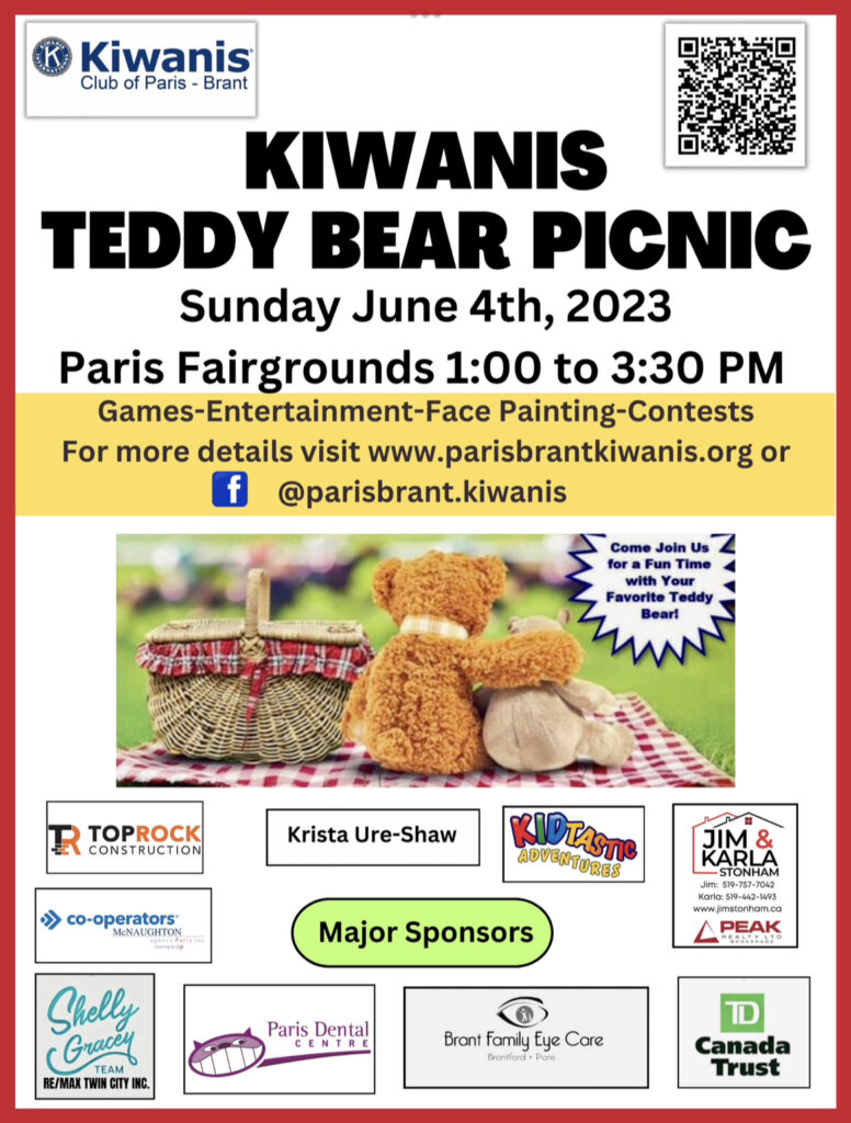 Kiwanis Teddy Bear Picnic – Kiwanis Club of Paris-Brant Inc.