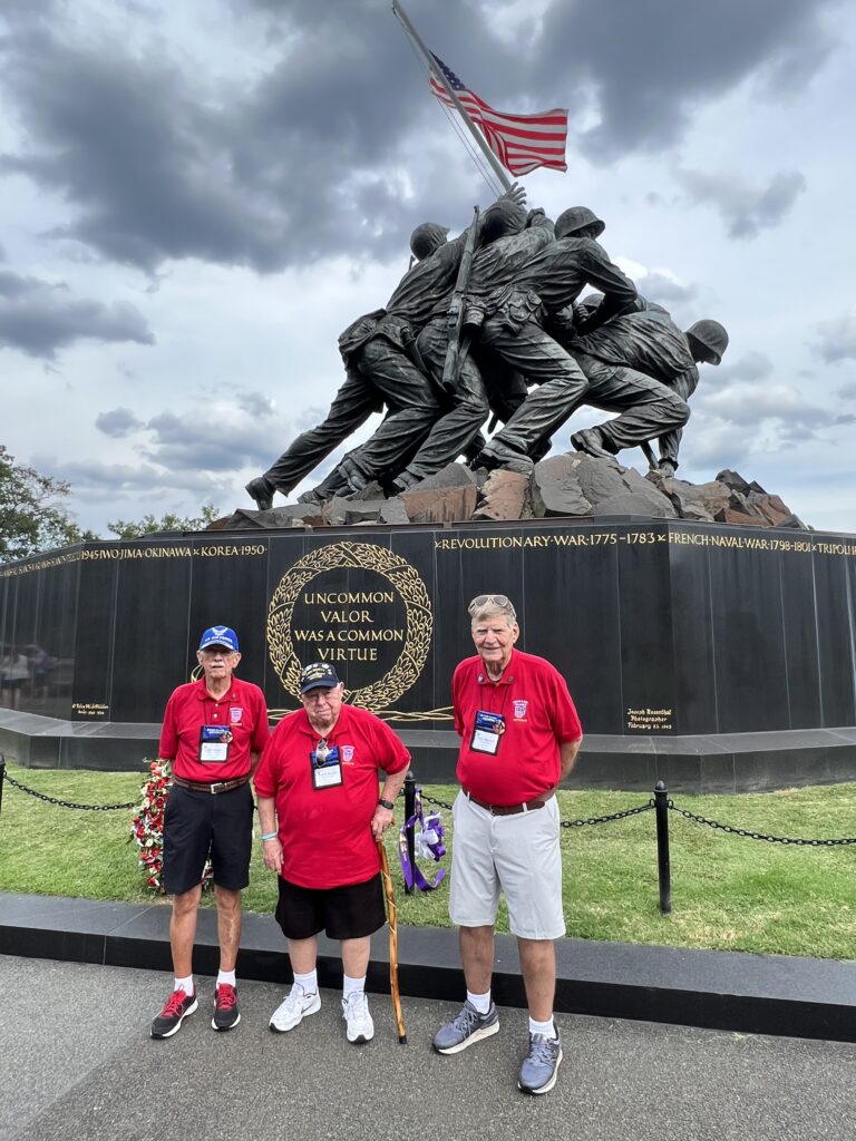 2023 Honor Flight for three Gahanna Kiwanis Members