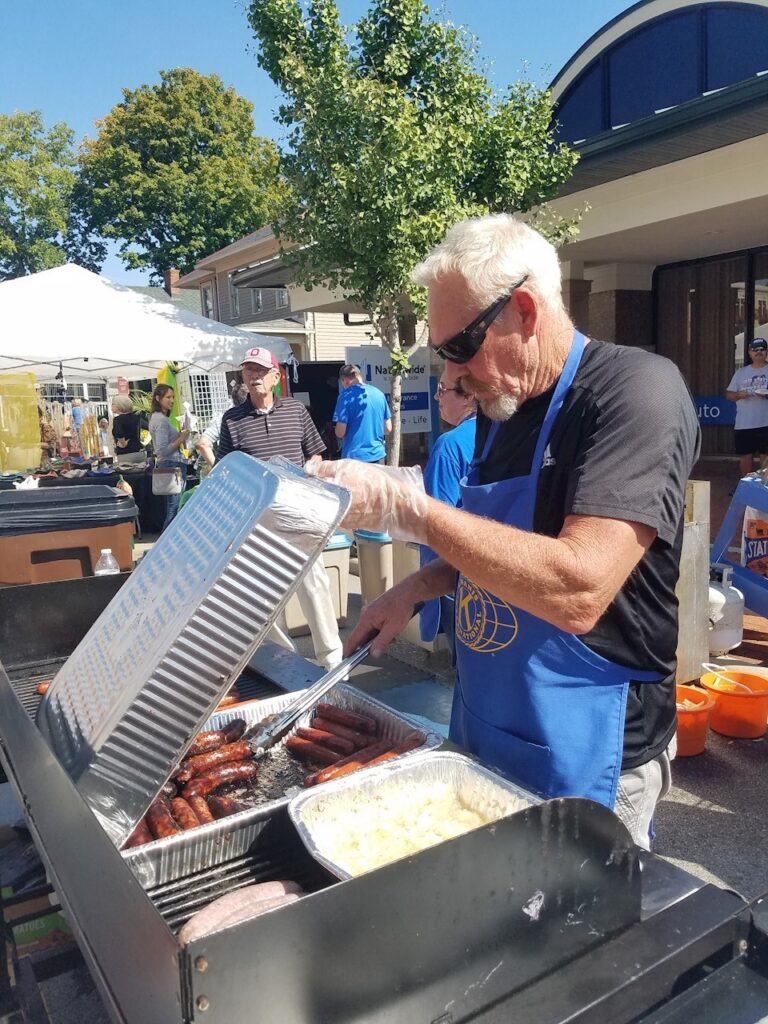 2018 Gahanna Kiwanis booth at Gahanna Flea Market