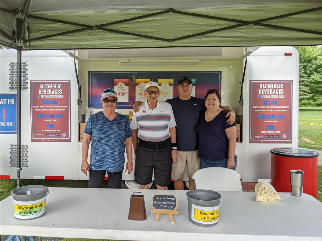 Kiwanis members helping out at Gahanna Fireworks