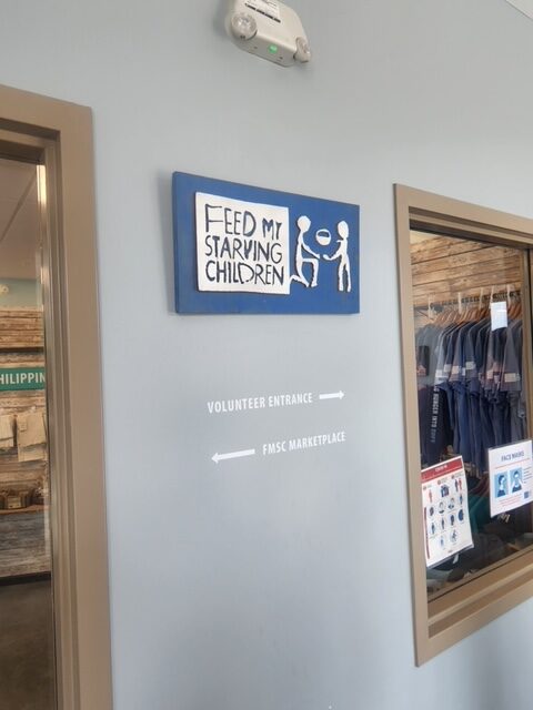 Entry way to Feed My Starving Children facility