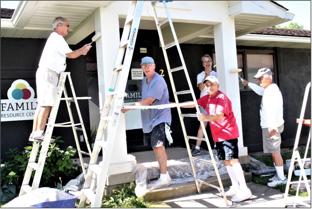 8/18/23 - Pictured are Dave Belka, John Skillings, James Kehr, Sally Gieringer and Jim Forry