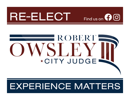Re-Elect Robert Owsley, City Judge logo