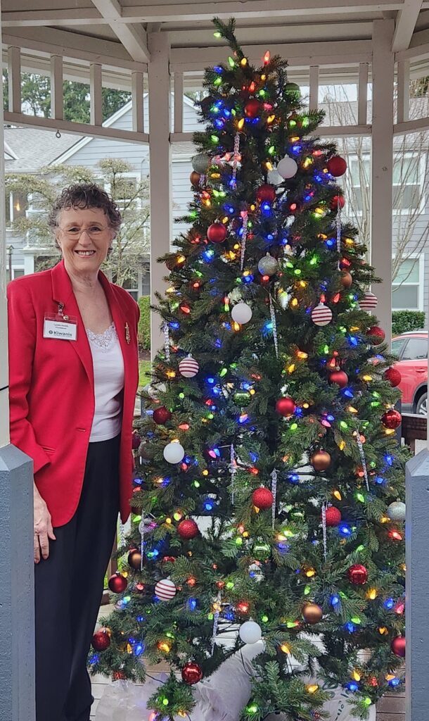 President Lynda and 2024 Christmas Tree