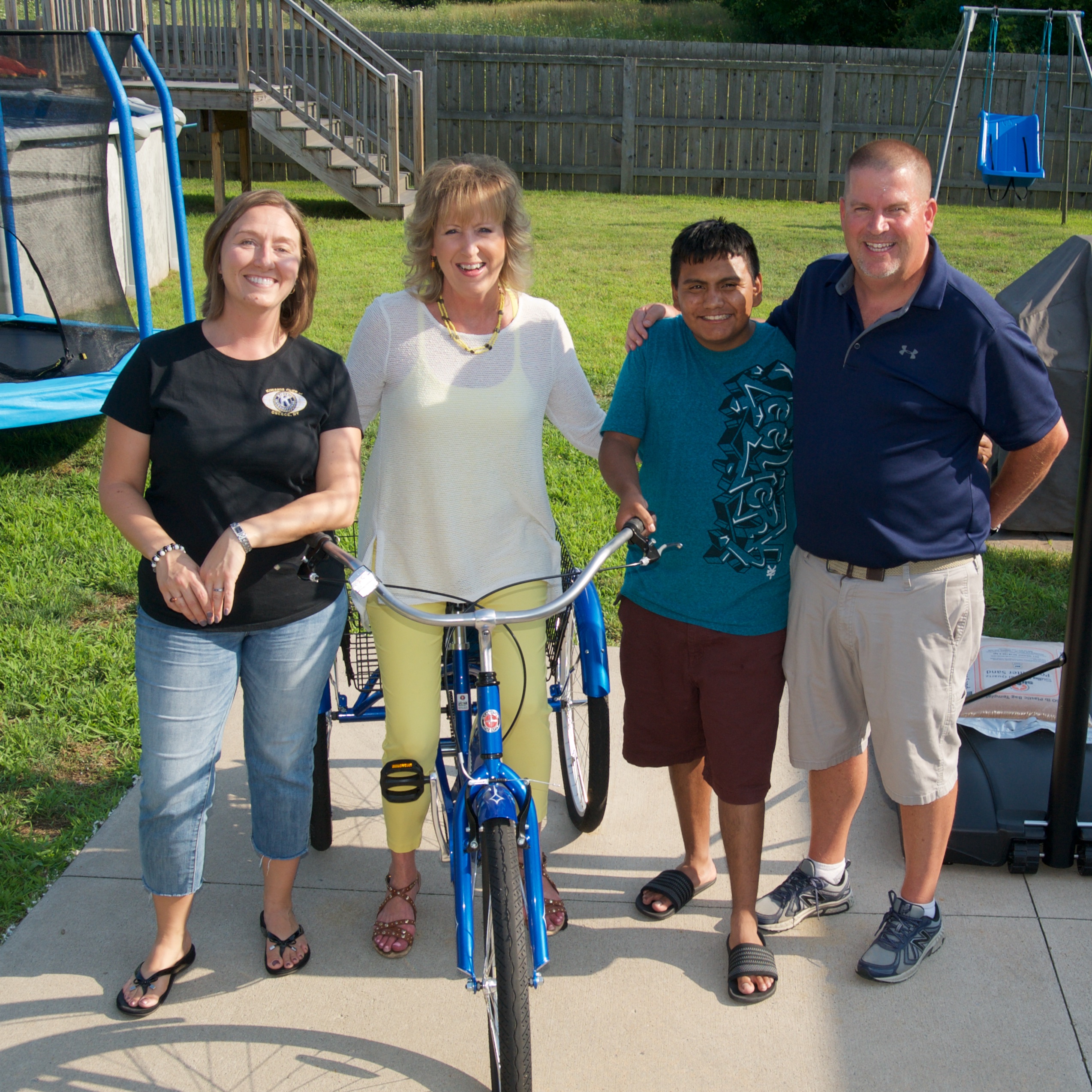 kiwanis presents bike