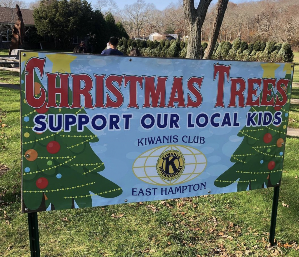 Signage for Christmas Tree Sale - Support Our Local Kids