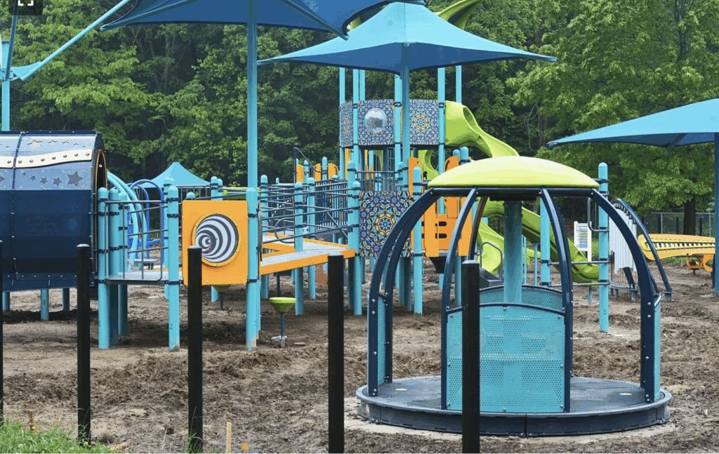 handicapped assessable playground equipment