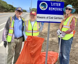 Litter clean up Adopt a Road Kiwanis club of east garrison