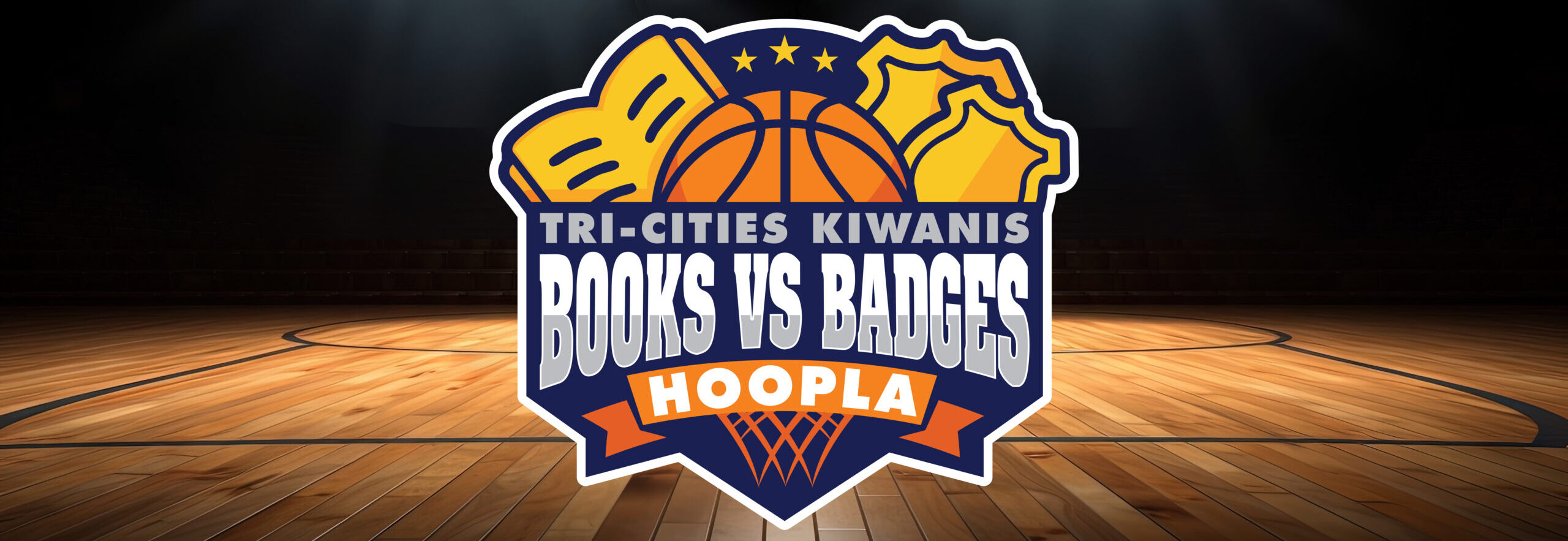 Tri-Cities Kiwanis Book versus Badges Hoopla