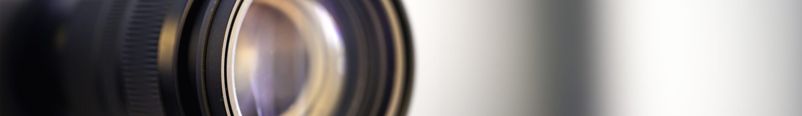 Close up lens of a professional lens for a digital camera